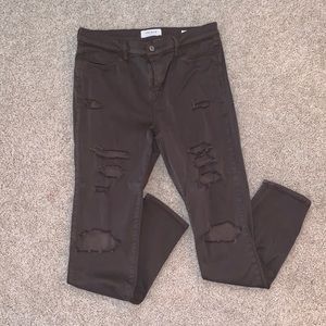 Brown jeggings from pacsun
